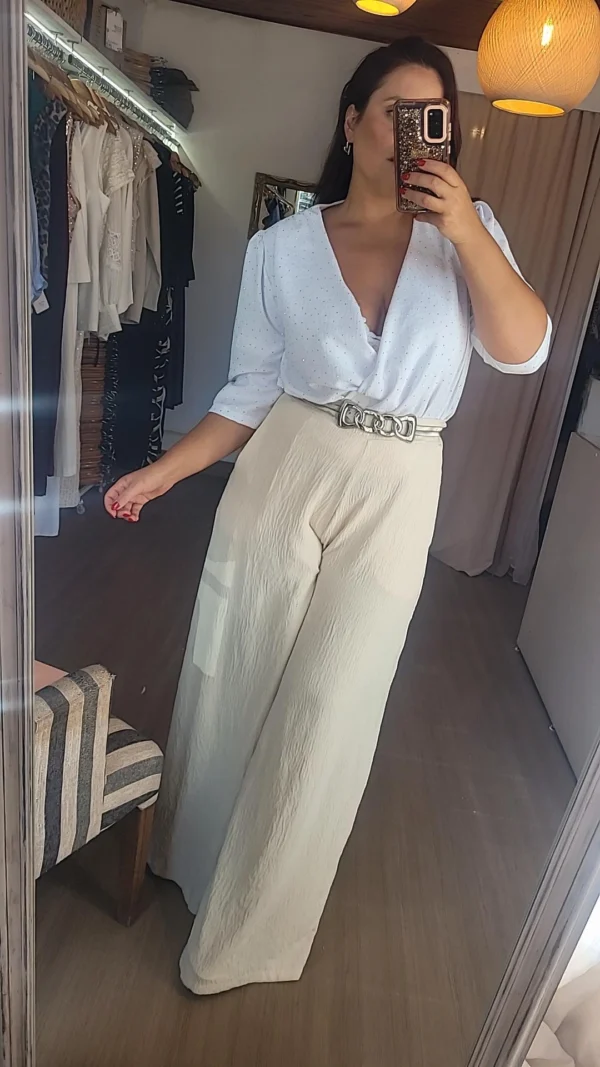 Blusa LUCERNA – blanco Hover