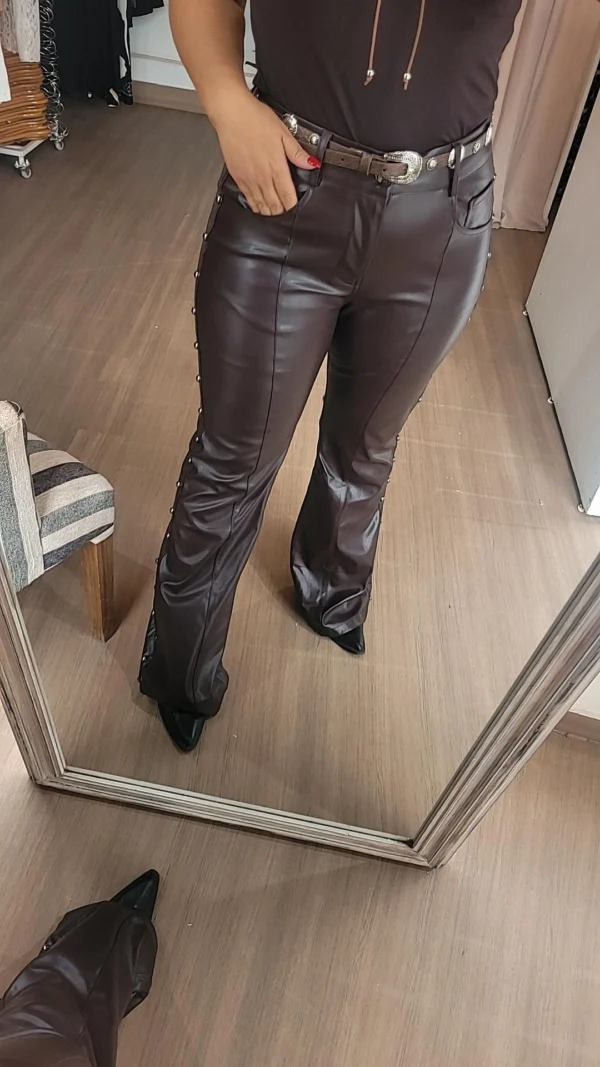 Pantalon PAULA Choco