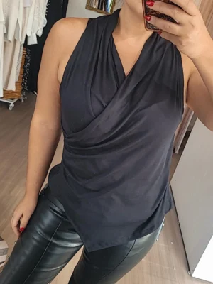 Musculosa AGUSTINA Negro