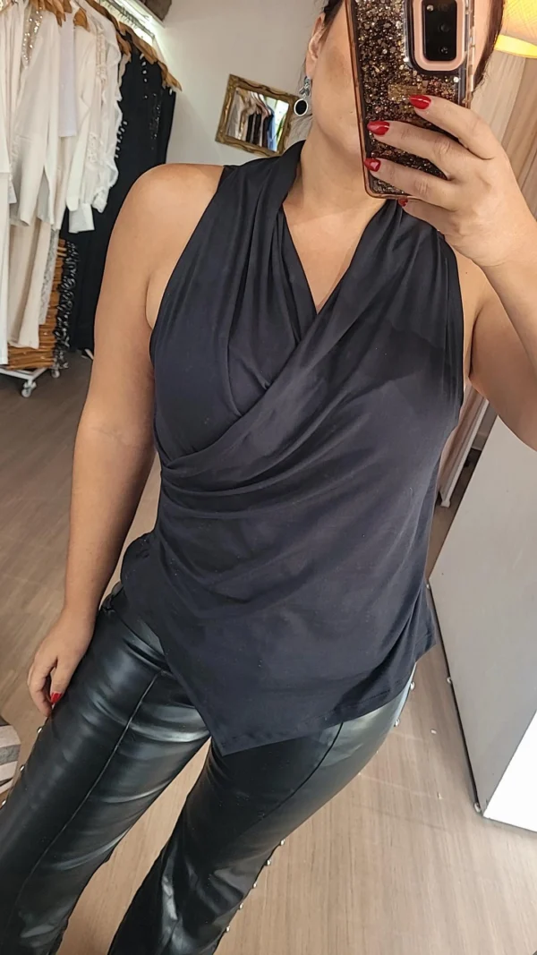 Musculosa AGUSTINA Negro